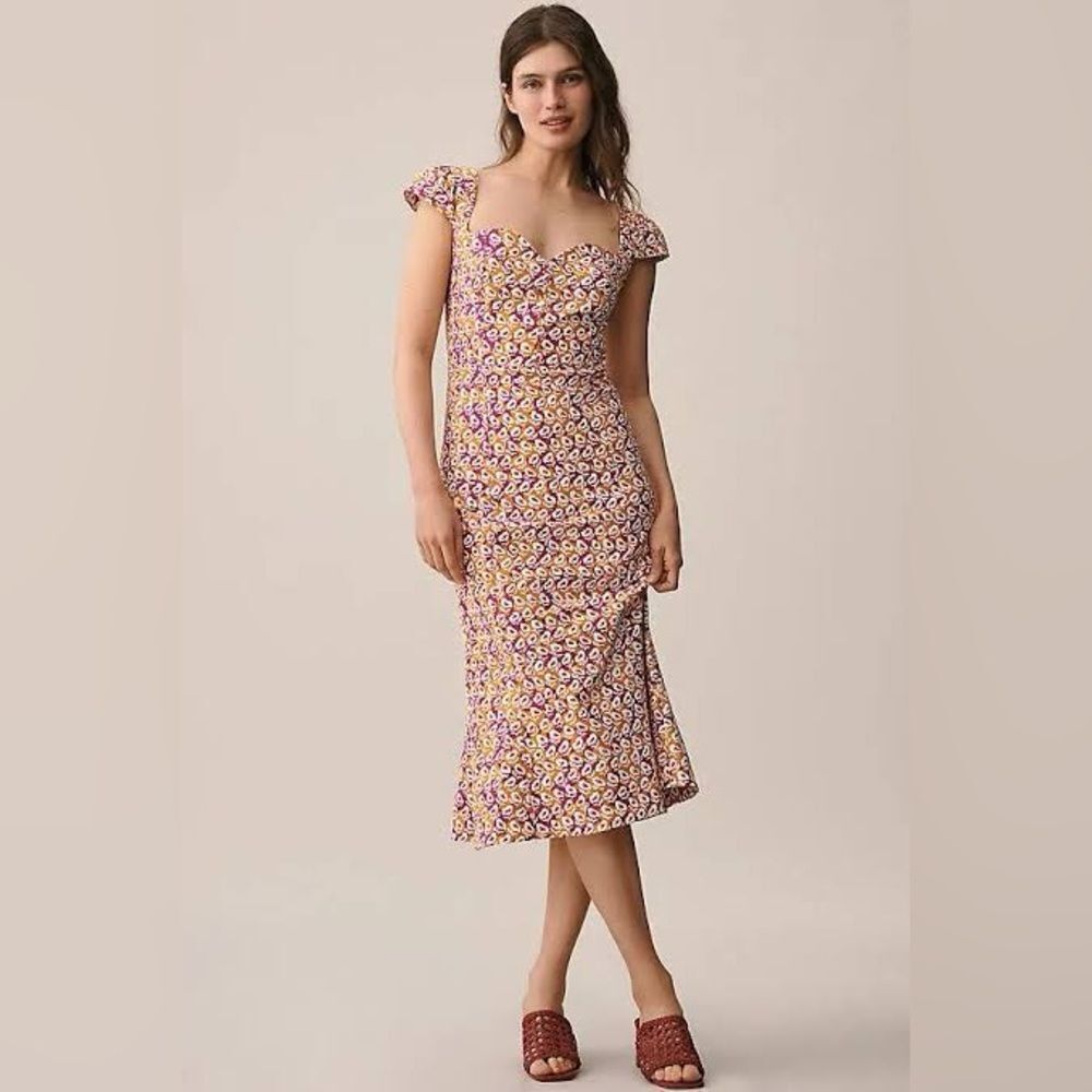 Anthropologie The Cecily Fit & Flare Sweetheart Dress by Maeve NWT